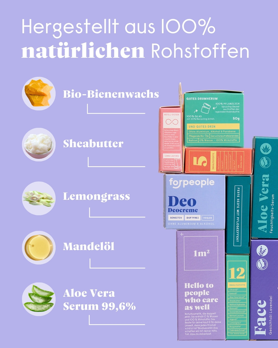 forpeople Pure Pflegeöle im Viererset – Produktset Ansicht 4