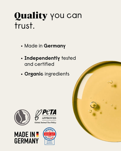 forpeople – quality you can trust: made in Germany, independently tested and certified, organic ingredients