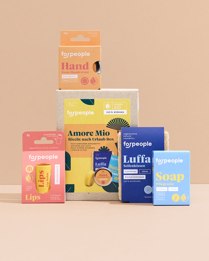 Geschenkbox „Amore Mio“ – Handcreme, Seife & Lippenpflege