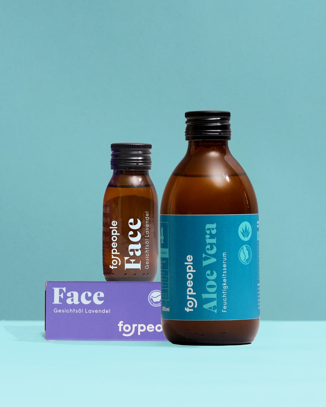forpeople Gesichtspflege Set – Aloe Vera & Gesichtsöl – Produktfoto