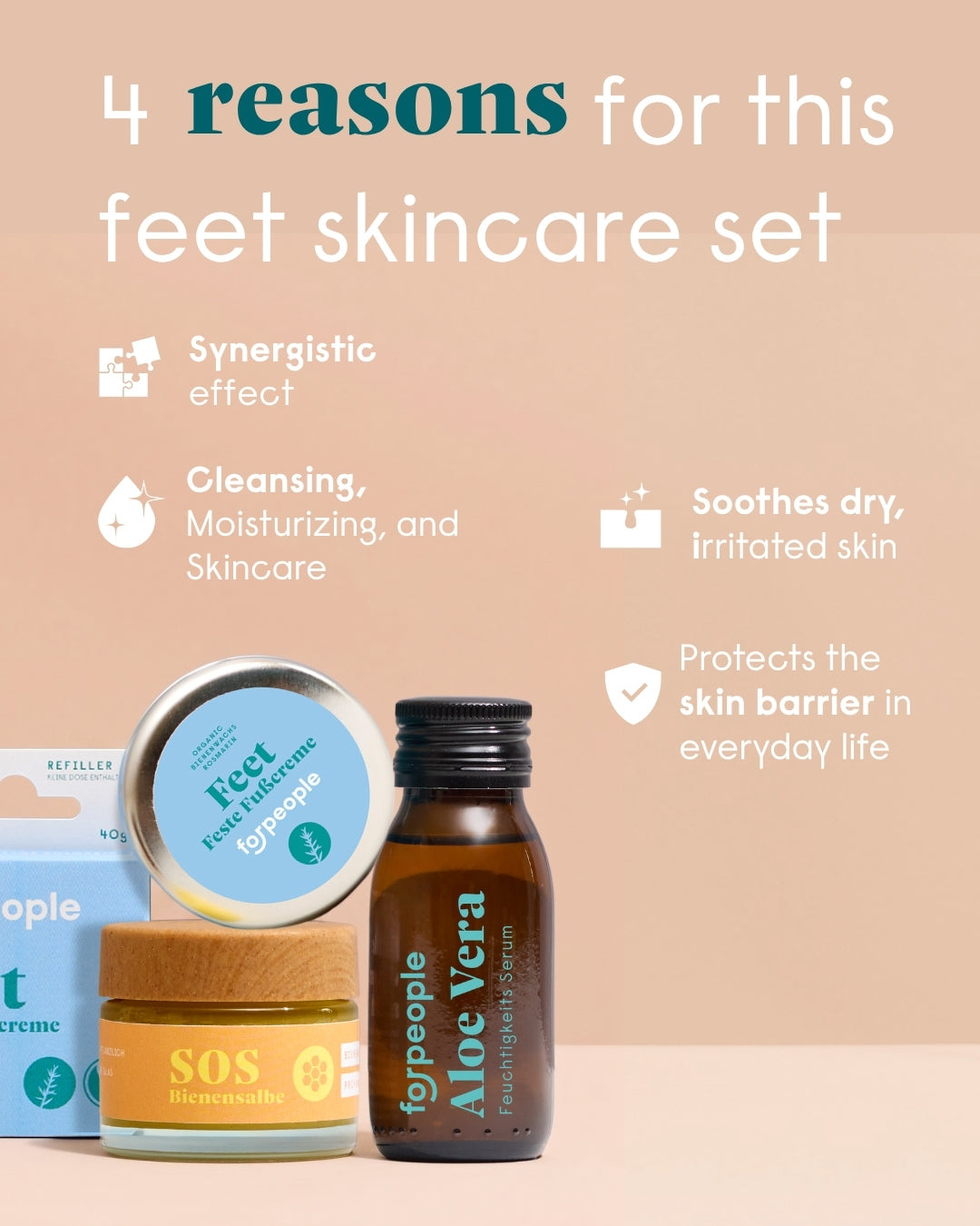 Foot Care Set – 3 Steps for Cracked Heels