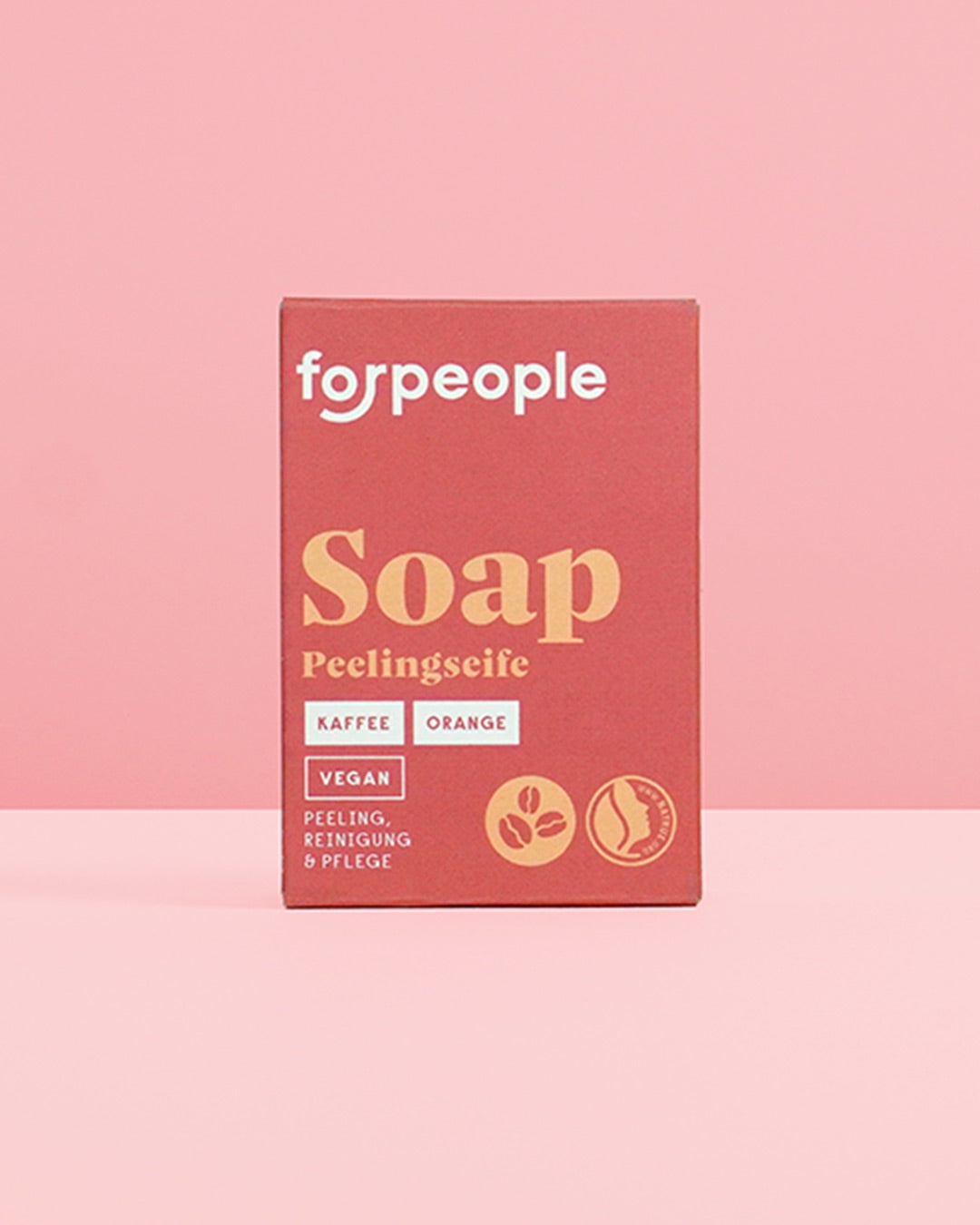 Feste Pflegeseife mit Peeling - Kaffee & Orange