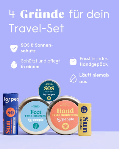 Praktisches skincare Travel Set – 5 praktische Essentials