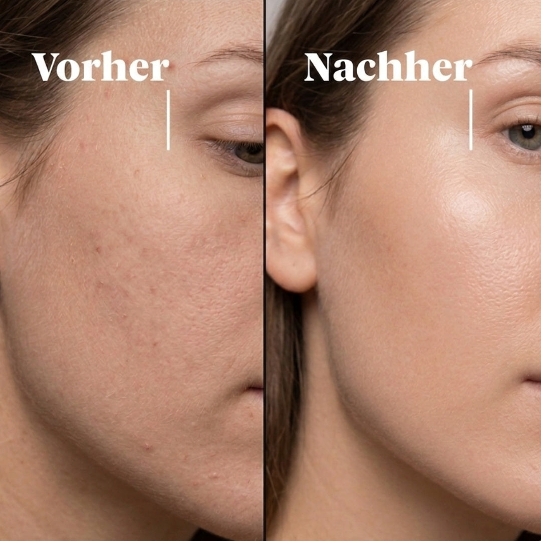 Sichtbar gepflegte, beruhigte Haut