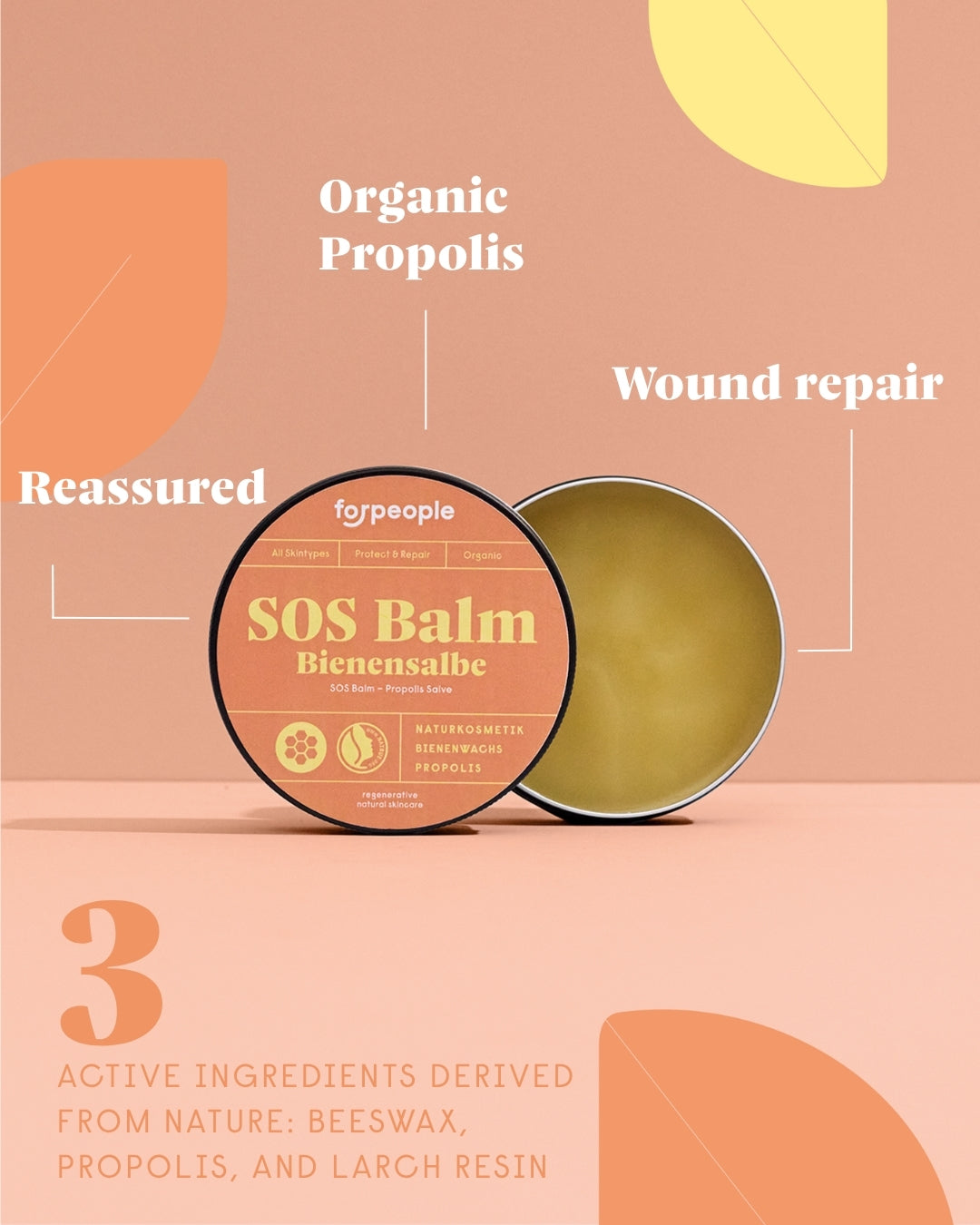forpeople SOS Bee Balm in tin – key benefits and actives