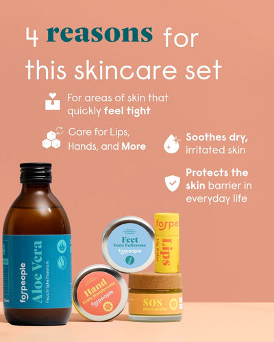 4 reasons for the forpeople Dry Skin Set