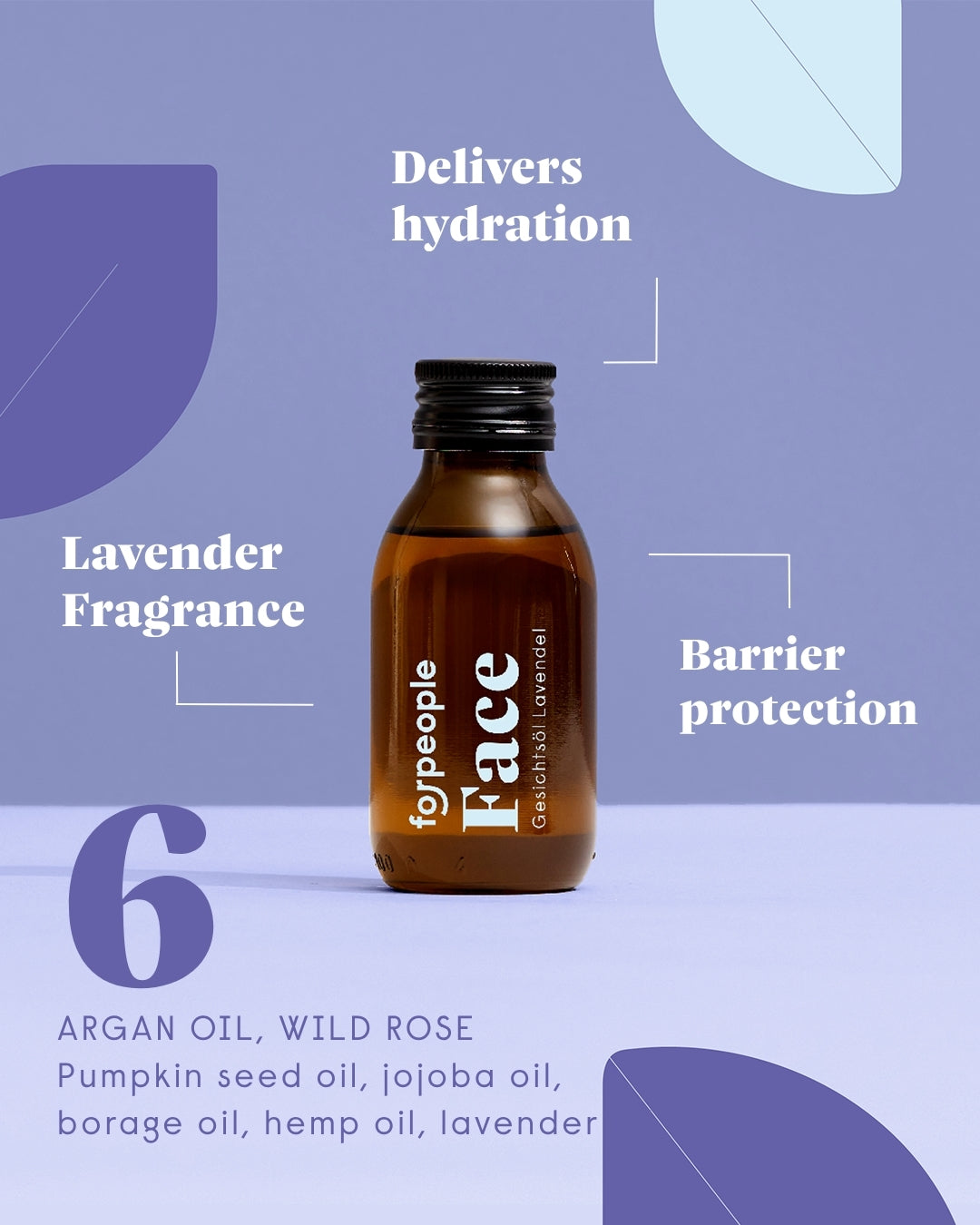 forpeople Face Oil Lavender – key benefits and actives