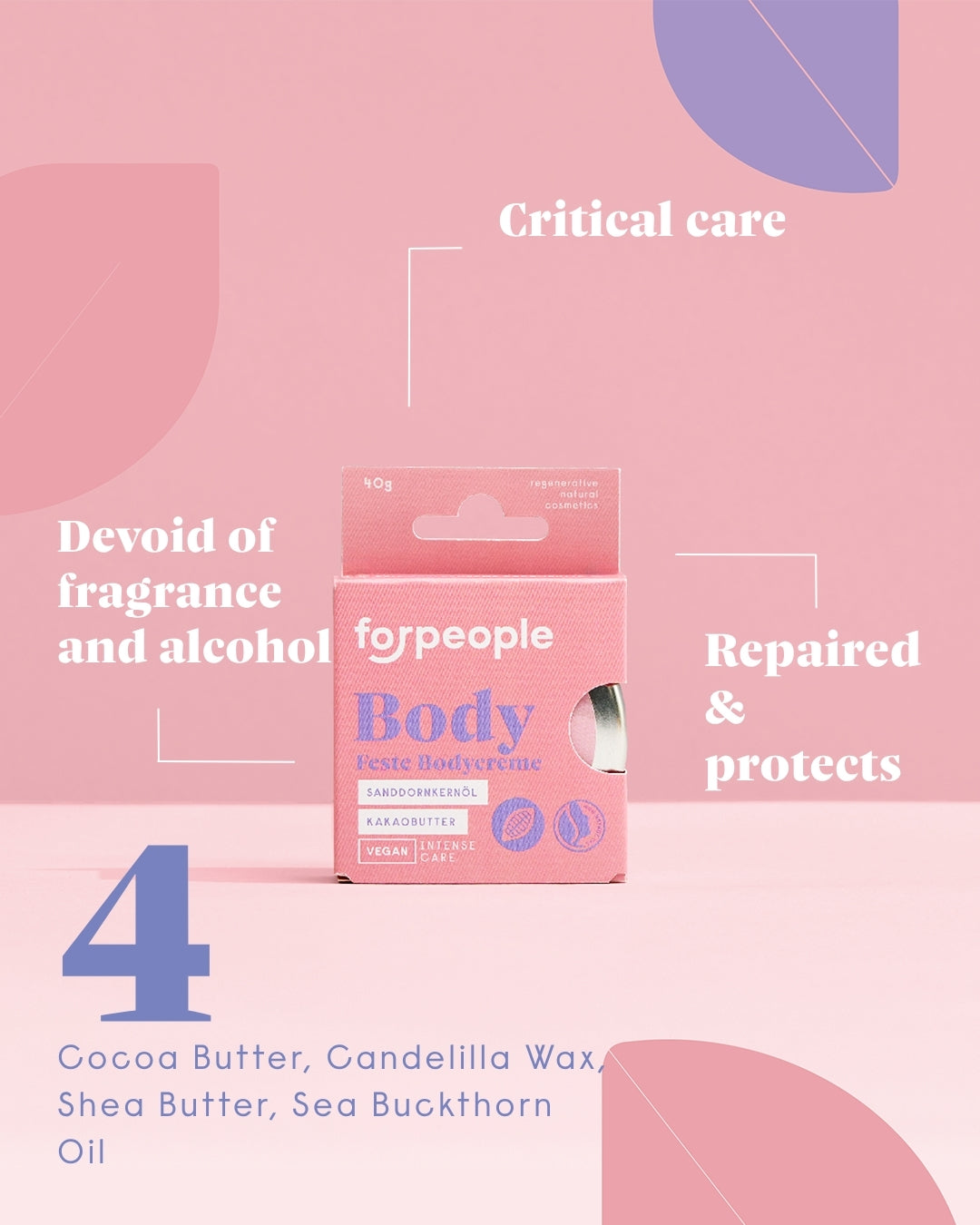 forpeople Solid Body Cream Refill – key benefits and actives