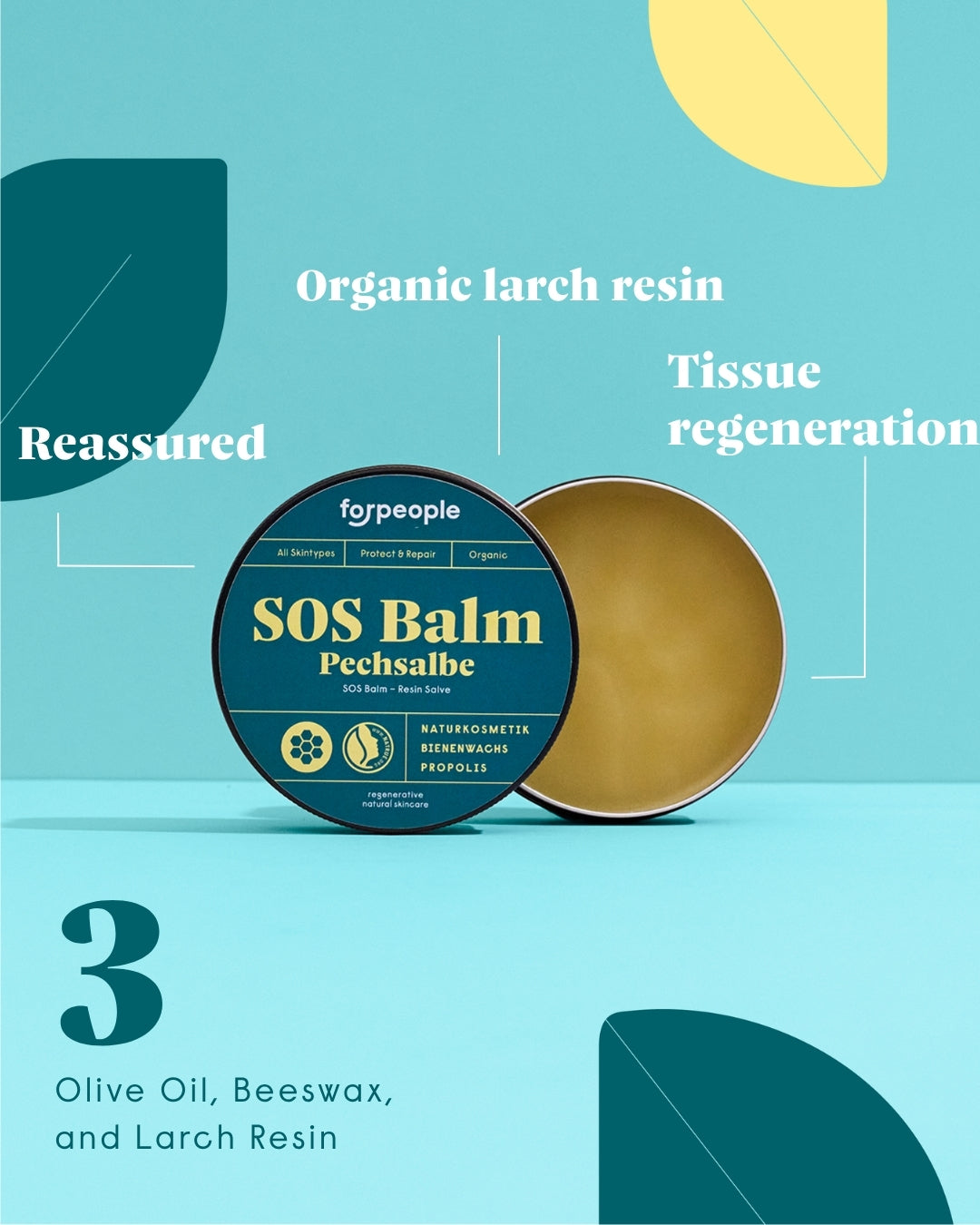 forpeople SOS Larch Resin Balm in tin – key benefits and actives