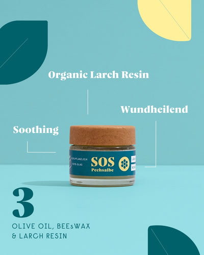 forpeople SOS Resin Balm with larch resin – key benefits and actives