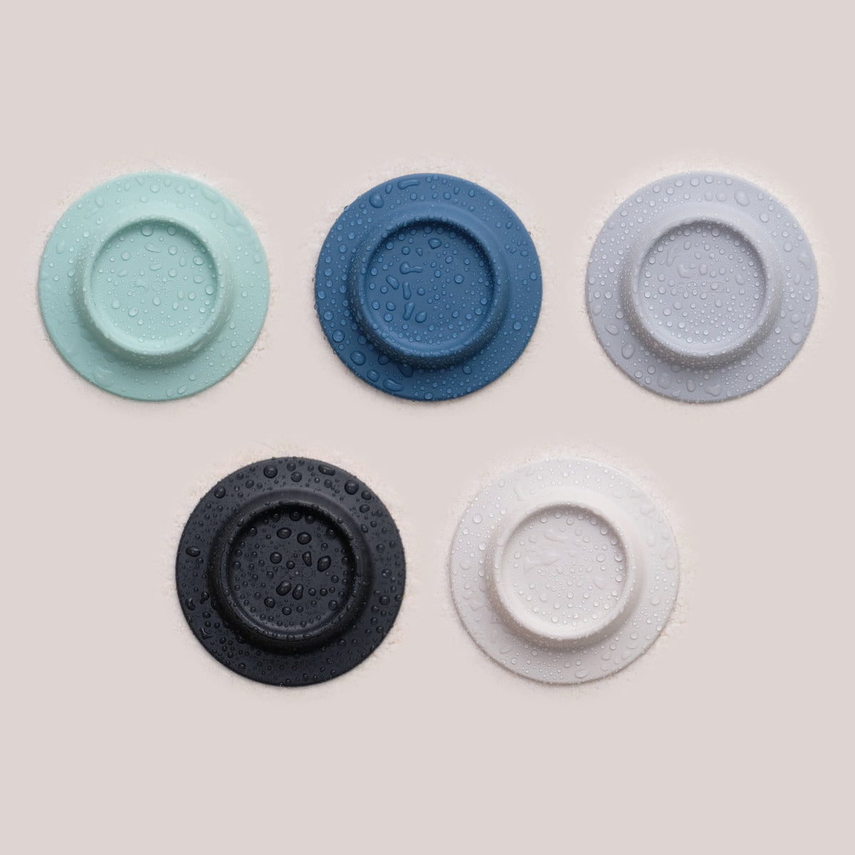 Soapi magnetic soap holder in five colours: mint, petrol, grey, black and cream white