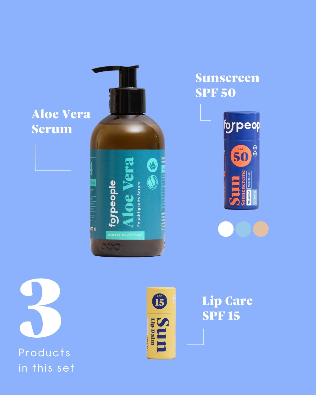 forpeople Suncare Set – the 3 products in this set